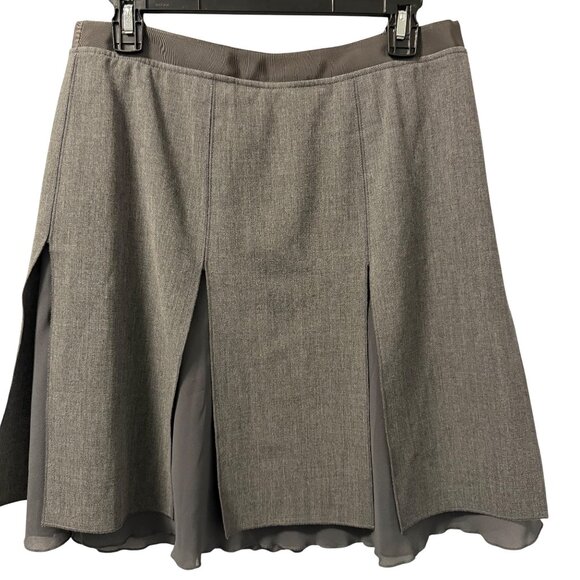 Etcetera Womens Grey A-Line Skirt Size 6 Polyester Viscose Blend - Picture 1 of 12